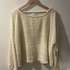 Brand New Lauren Conrad Lightweight Buttercream Cream Sweater